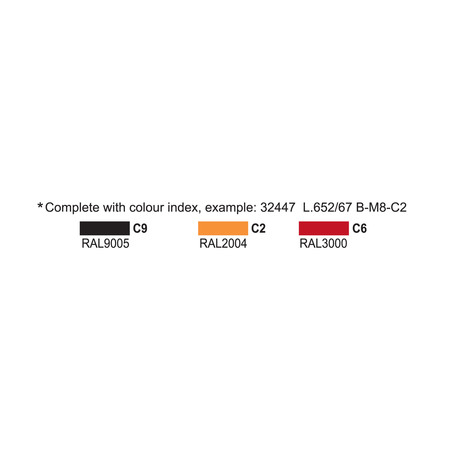 Elesa Threaded stud, L.652-X/80 p-M8x20 L.652-X-p